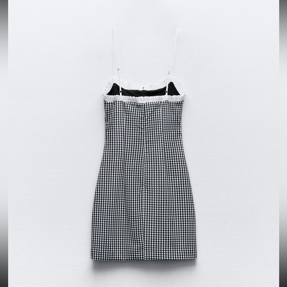 Zara combination gingham dress - Picture 7 of 9